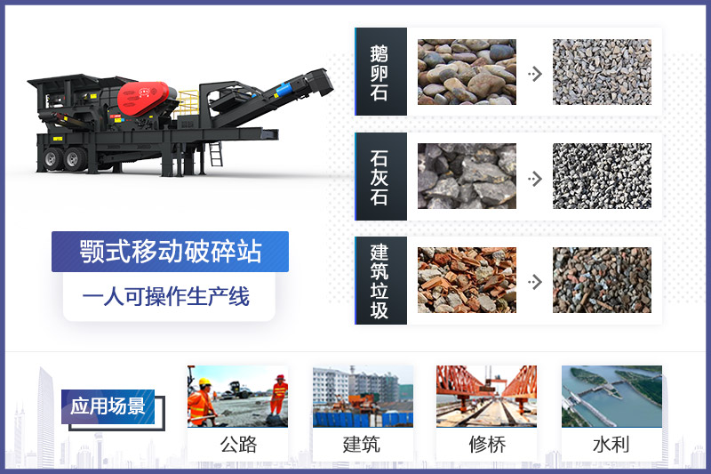 顎式移動破碎站應用