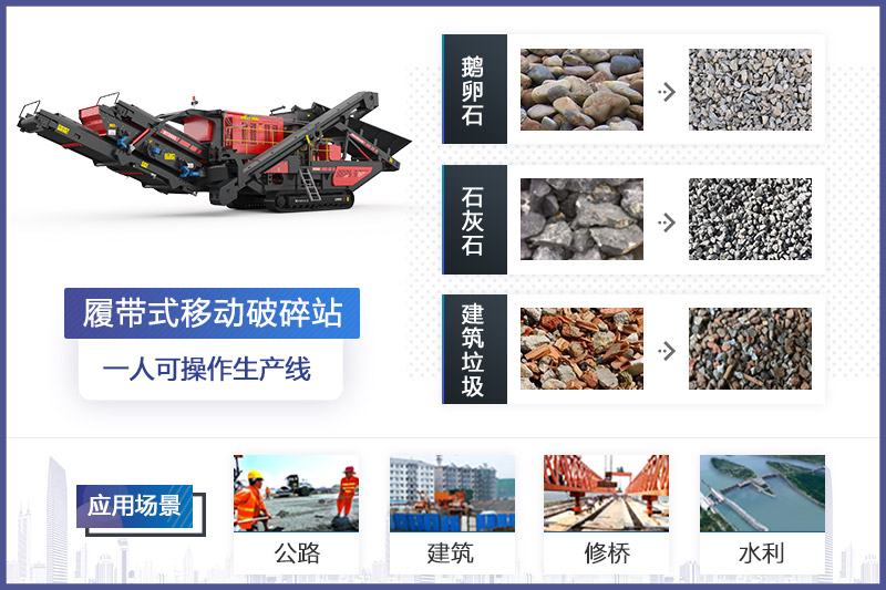 履帶式移動破碎機應用領域