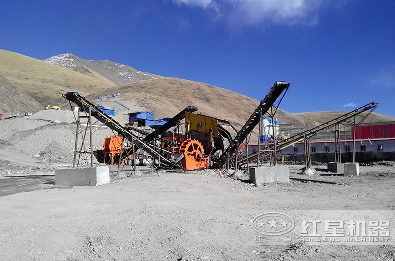 清洗麻古石沙子用什么機器好？時產多少？